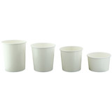 White Soup Cup (Lid optional) - 12oz D:3.55in H:3.3in - 500 pcs