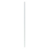 Durable Solid White Paper Straws - Unwrapped - D:0.2in L:7.75in - 3000 pcs