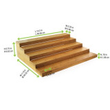 Bamboo pick holder for 75 picks - L:14.2in W:12in H:3.75in - 2 pcs