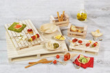 Wood Pallet - L:11.8in W:7.9in H:1.2in - 16 pcs