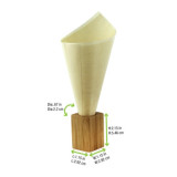 Dual Use Bamboo Picks and Cone Holder - L:1.18in W:1.18in H:2.16in - 50 pcs