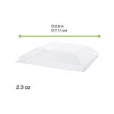 RAMBO Clear PET Lid for Silver Mini Dish - 2.3oz D:2.8in - 500 pcs