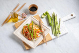 Square Brown Sugarcane Plate - L:10.2in W:10.2in H:0.75in - 250 pcs