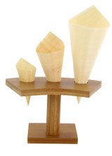 Mini Wooden Cone - L:3.25in - 1000 pcs