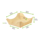 PIN UP Wooden Square Plate - 2oz L:3.15in W:3.15in H:0.6in - 250 pcs