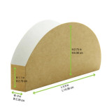 Kraft Taco Tray - L:5.9in W:0.8in H:2.8in - 1000 pcs