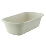 Rectangular Brown Sugarcane Container - 34oz L:9in W:5.3in H:2.6in - 250 pcs