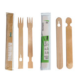 Easy Wooden Chopsticks Wrapped by Pair - L:5.9in W:0.64in - 1000 pcs