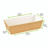 Rectangular Microflute Baking Mold - 32oz L:7.1in W:3.15in H:2.2in - 270 pcs