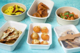 Compostable round bamboo fiber Buckaty salad box - 34oz D:5.9in H:3.1in - 360 pcs