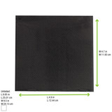 Point to point Black Tissue Napkin - L:8in W:8in - 4000 pcs