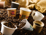 Compostable Rippled Beige Cups - 4 oz Dia: 2.4" H: 2.4"