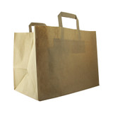 Kraft/Brown Paper Carrier Bag - W:12.6 x Gusset:7.9 x H:9.8in