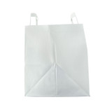 White paper carrier bag - H:9.45in W:8.66in L:12.6in - 250 pcs