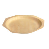 SCANDINAVIA Octagonal Wooden Plate - L:10in - 200 pcs