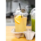 Clear Compostable Cup - 12oz D:3.25in H:4.5in - 1000 pcs
