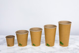 Zen Kraft Recyclable Paper Cup - 8oz D:3.15in H:3.6in - 1000 pcs.