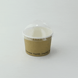 Clear PET Dome Lid With Hole for 210POC181N & 210POB181 & 210POC320N & 210GPU12 - D:3.5in - 1000 pcs