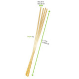 Unwrapped Natural Wheat Straws - D:0.16in H:7.5in - 1000 pcs