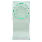 Gizmo Green Transparent Wave Dish -0.25oz L:3.85 x W:1.65 x H:.9in