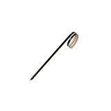 Joyo Rond Black Bamboo Skewer with Side Twist - 3.9