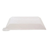 Klarity Clear PET Lid for 210KLAR1010 - L:3.95in W:3.95in H:0.6in - 100 pcs