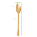 BAMBI Bamboo Fork - L:6.3in - 96 pcs