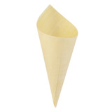 Mini Wooden Cone - D:1.9in H:4.9 x 3.5in - 1000 pcs