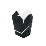 Black Take Out Box with Handle - 16oz L:3.75in W:2.75in H:3.5in - 450 pcs