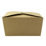 2-compartment kraft cardboard meal box - 33oz L:6.61in W:5.35in H:2.56in - 200 pcs