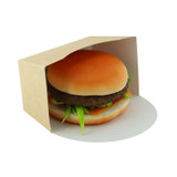 Kraft Burger Box - L:5.2in W:2.9in H:5.1in - 200 pcs