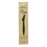 Heavy Weight Wooden Knife Wrapped in Paper Wrapper - 7.3in