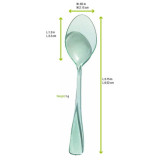 Mini Green Transparent Spoon. - L:3.7in - 1000 pcs