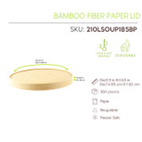 Bamboo fiber paper lid - D:7.3in H:0.63in - 360 pcs