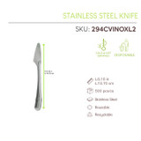 Reusable Stainless steel knife - L:6.18in - 500 pcs