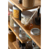 Smooth pudding jar with twist cap (Black Reusable cap) - 6.7oz D:2.36in W:2.71in H:3.58in - 84 pcs