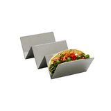 Reusable Stainless steel holder for 3 tacos - L:7.87in W:3.93in H:1.96in - 6 pcs