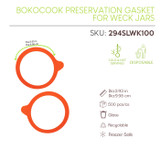 Bokocook reusable Preservation gasket for Weck jars - D:3.93in - 500 pcs