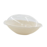 Bio n Chic Brown Oval Sugarcane Bowl (No added PFAs) - 24oz L:8.6in W:5.5in H:2in - 250 pcs
