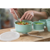 Phoenix Reusable recyled pale green bowl - 38oz D:6.5in H:2.8in - 24 pcs