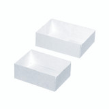 Open White Pastry Box - L:7.09in W:4.72in H:1.97in - 100 pcs