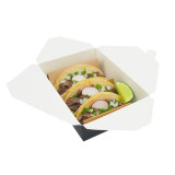 Taco insert for 3 tacos PE coating on both sides - L:15.4in W:5.3in - 1000 pcs