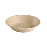 Brown sugarcane fibre salad bowl - 14oz D:6.3in H:1.42in - 300 pcs