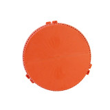 HUSKLY Reusable round pizza box red husk composite - D:13.4in H:1.1in - 12 pcs (6 sets)