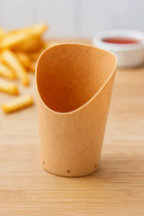 HUSKLY Reusable wrap cup beige husk composite - 8oz D:3.15in H:4.6in - 10 pcs