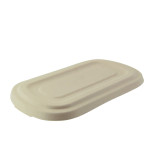 Rectangular Brown Sugarcane Container (No added PFAs) - 25oz L:9in W:5.3in H:1.4in - 250 pcs