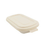 Rectangular Brown Sugarcane Container (No added PFAs) - 25oz L:9in W:5.3in H:1.4in - 250 pcs