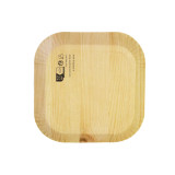 Light Wood Print Laminated Paper Tray - L:4.1in W:4.1in H:0.5in - 200 pcs Light Wood Print Laminated Paper Tray - L:4.1in W:4.1in H:0.5in - 200 pcs