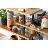 Round reusable jar glass with aluminium cap - 8.4oz D:2.75in W:2.91in H:3.26in - 20 pcs