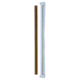 Compostable Wrapped Coffee Ground Giant Straw - D:0.3in L:7.75in - 2000 pcs